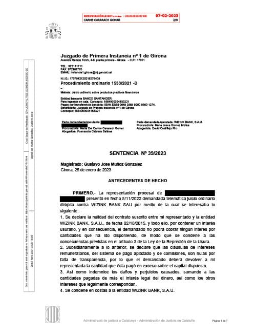 Judgement 39/2023